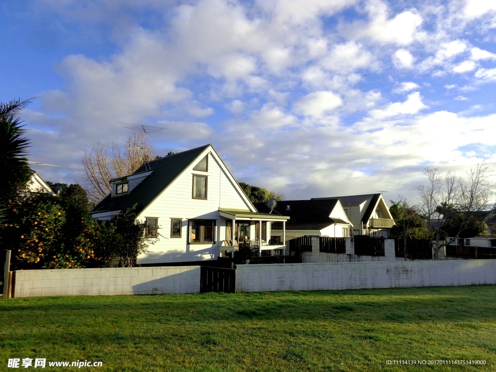 奥克兰小镇建筑风景