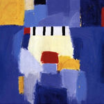 蓝色抽象艺术 色块