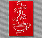 茶香艺术矢量图