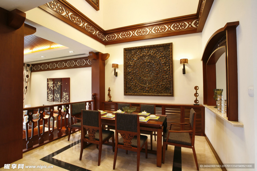 东南亚风格餐厅实景图