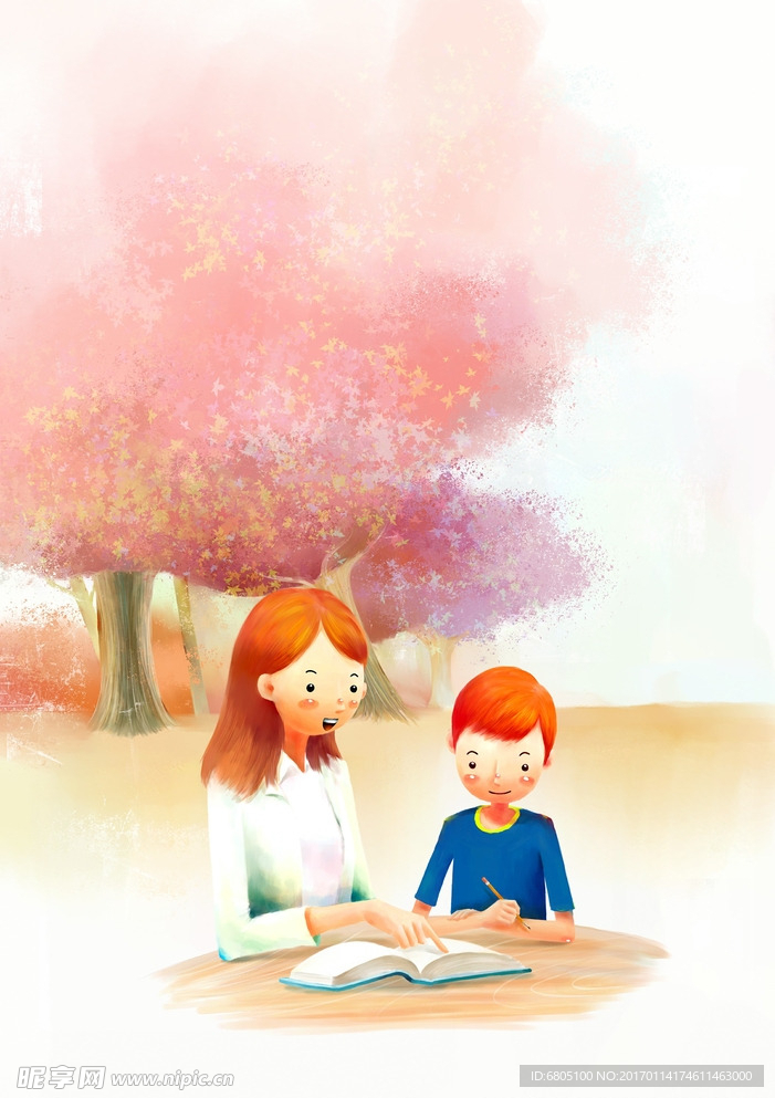 唯美浪漫卡通背景