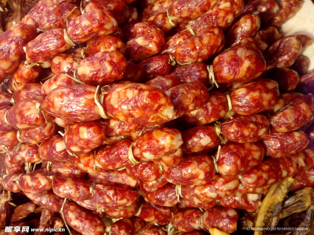 肉肠手工自制小香肠