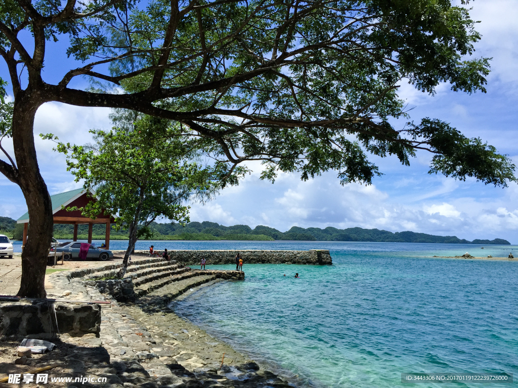 帕劳海岸风光