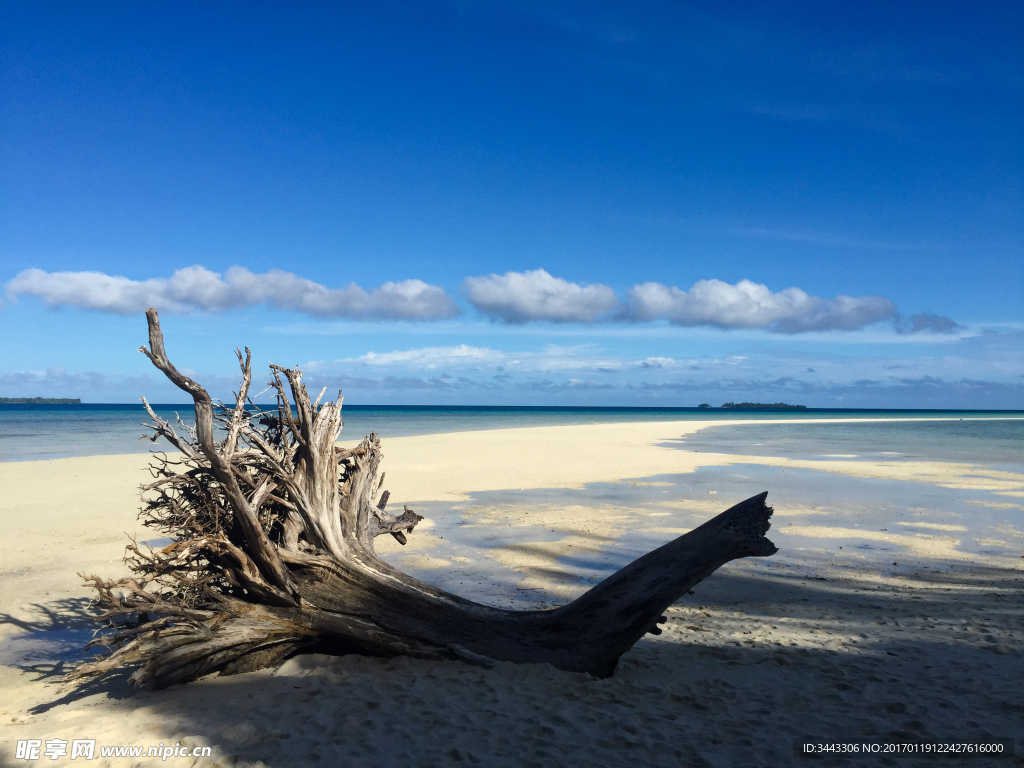 帕劳长滩岛海岸线
