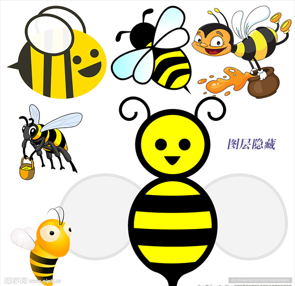 卡通蜜蜂