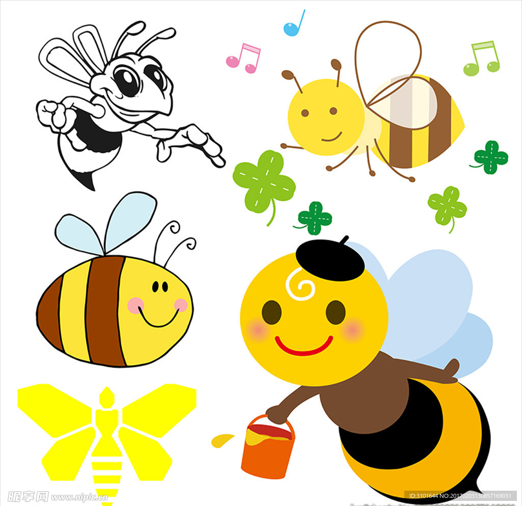 卡通蜜蜂