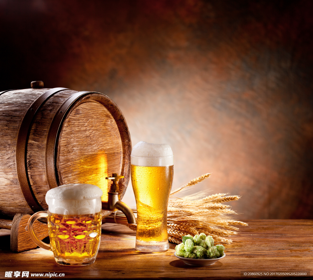 美味的啤酒图片