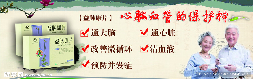 药品 益脉康片 DM单 彩页