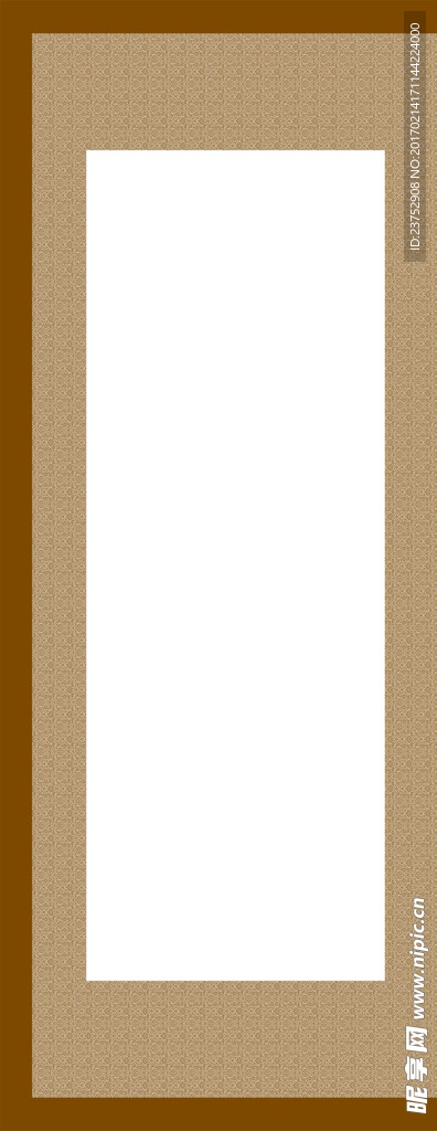 古诗画背景边框 竖幅