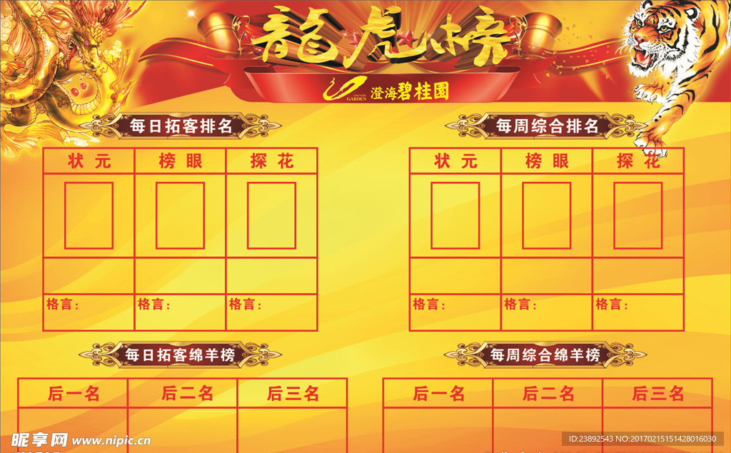 具有物色的龙虎榜宣传栏