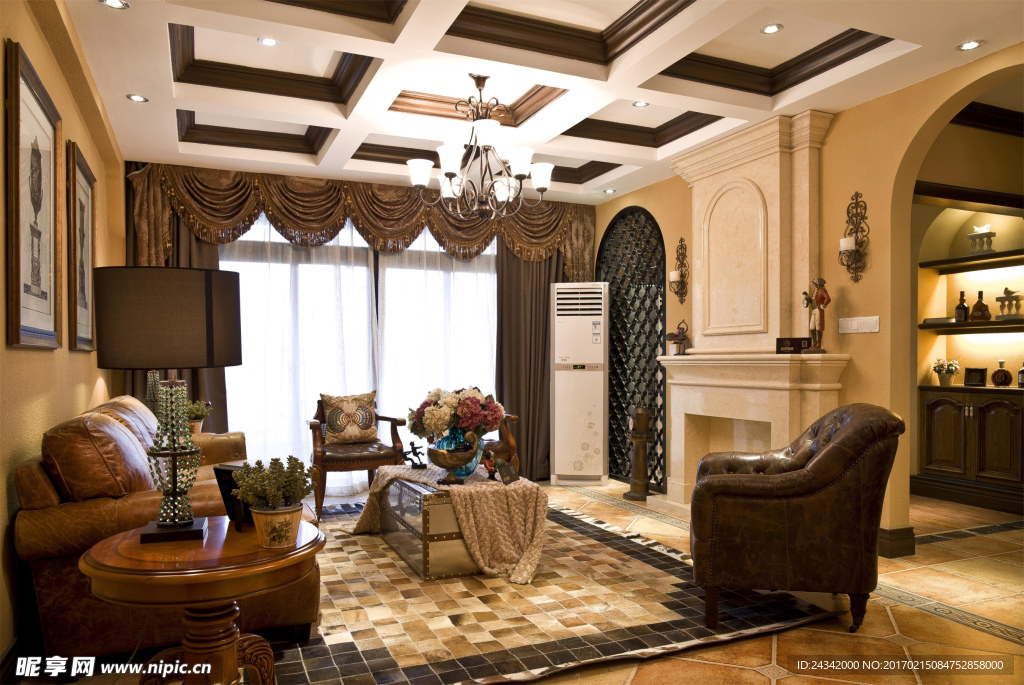 田园地中海风格装饰实景图