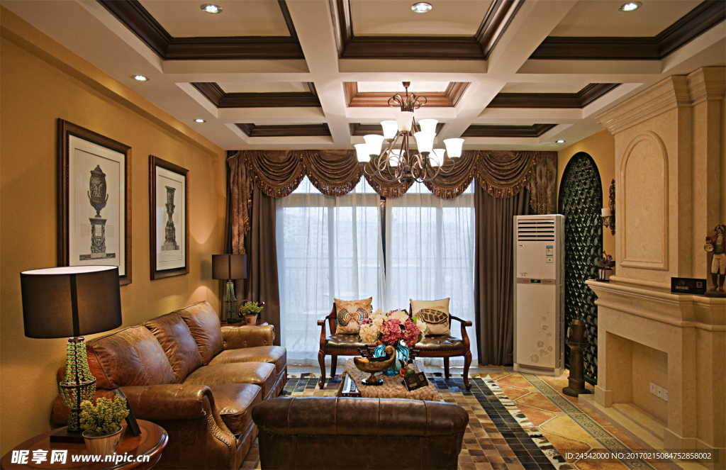 田园地中海风格装饰实景图