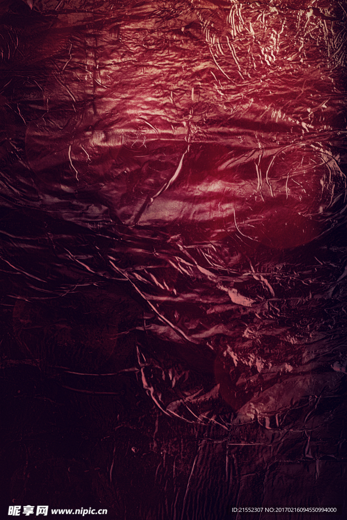 红色褶皱纹理背景