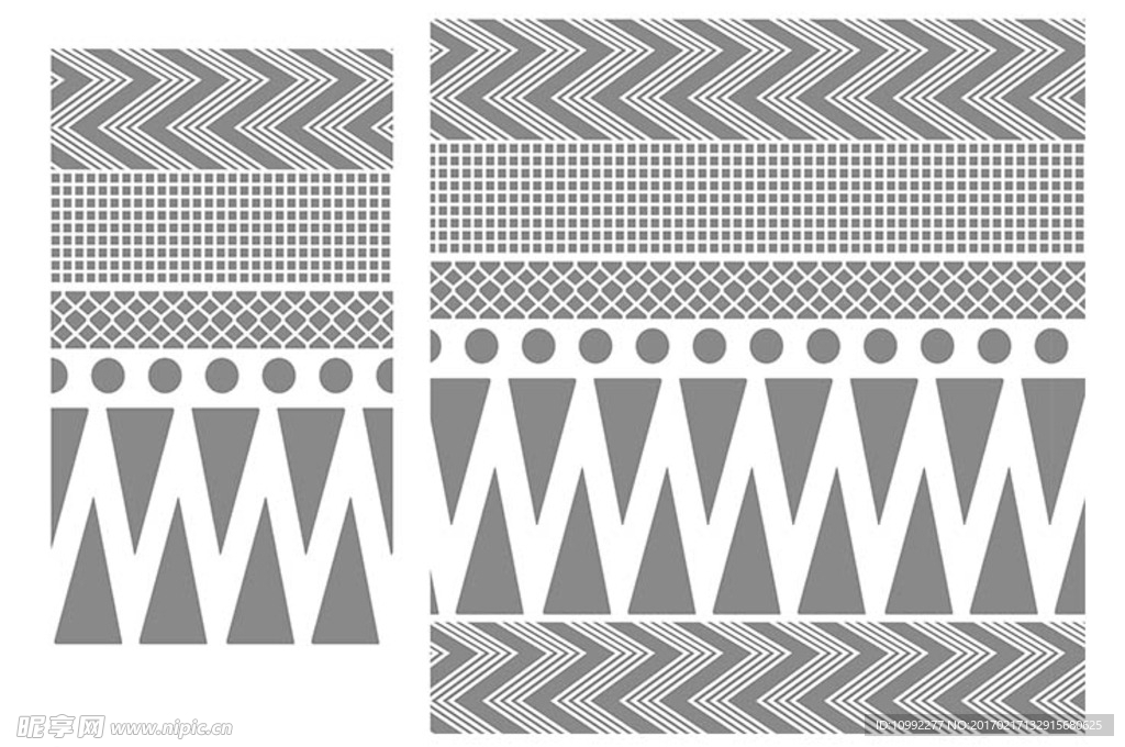 民族风 几何图形 无缝图案