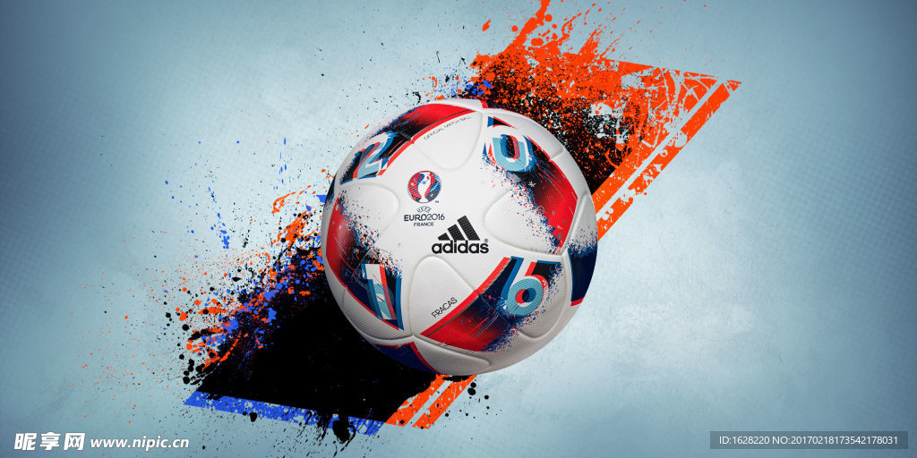 ADIDAS欧洲杯比赛用球广告