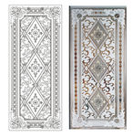 欧式花  玉砂花 菱形花纹