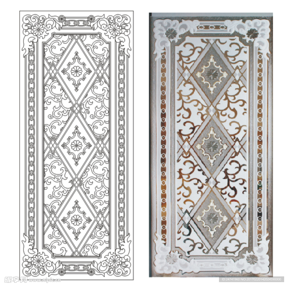 欧式花  玉砂花 菱形花纹