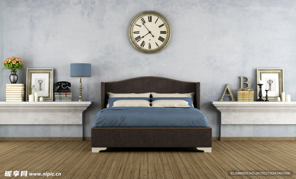 现代简约卧室图片