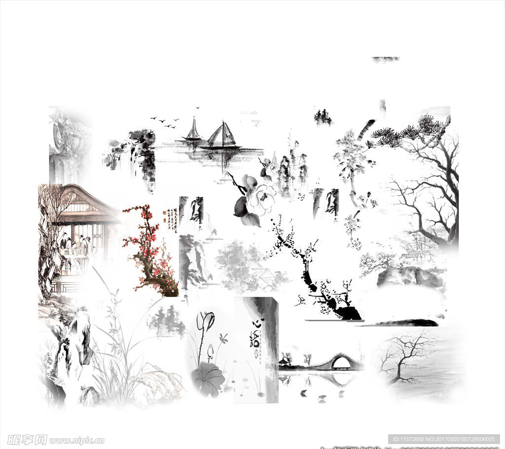 中国风山水素材