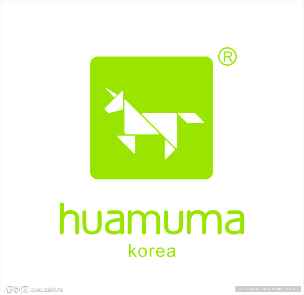 花木马标志组合