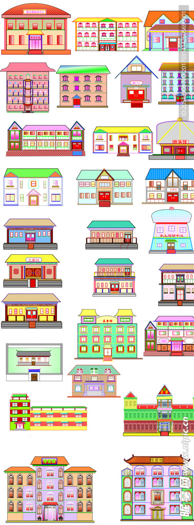 中国建筑psd分层矢量图