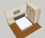 卧室家具布置模型