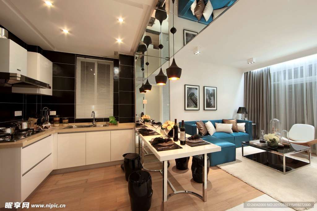 现代简约风格室内装饰实景图