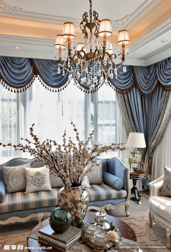 法式风格室内装饰实景图