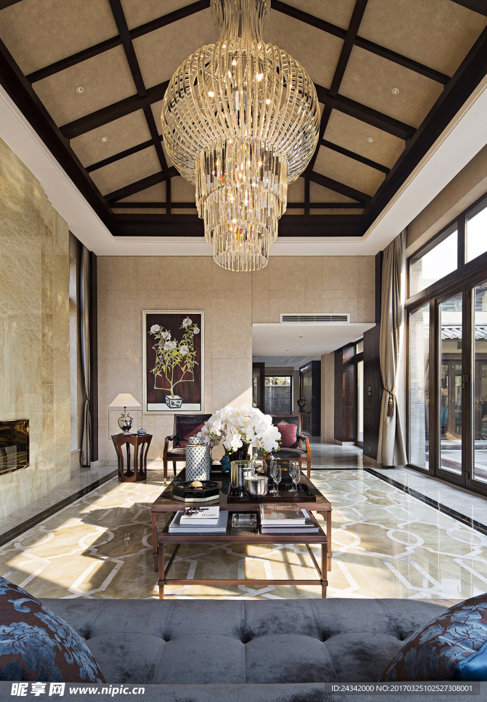 古典风格室内装饰实景图