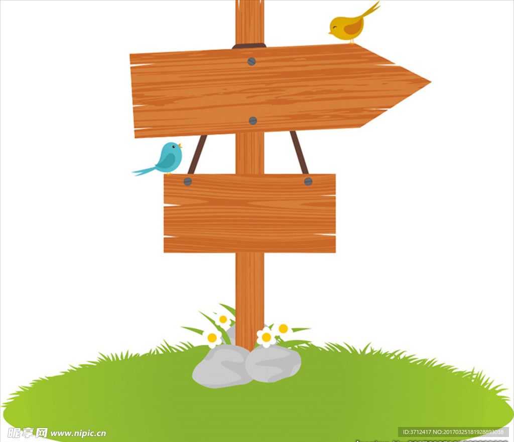 指路牌 小鸟 指引牌