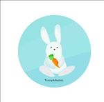 卡通萝卜和兔子