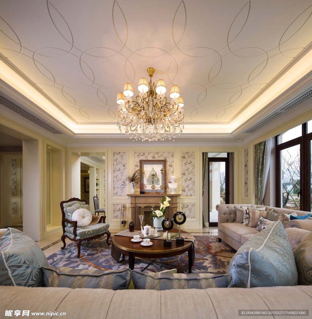 法式风格室内装饰实景图