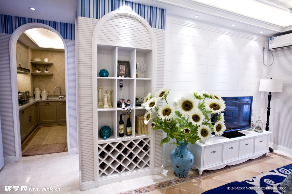 地中海风格装饰实景图