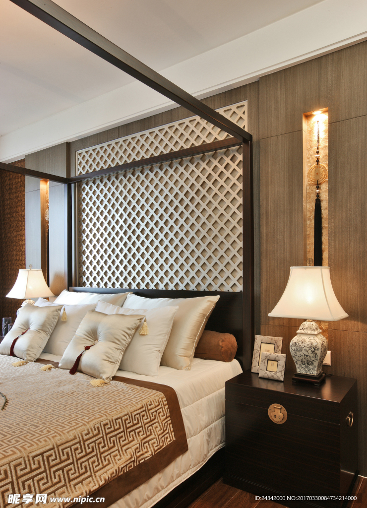 新中式风格室内装饰实景图