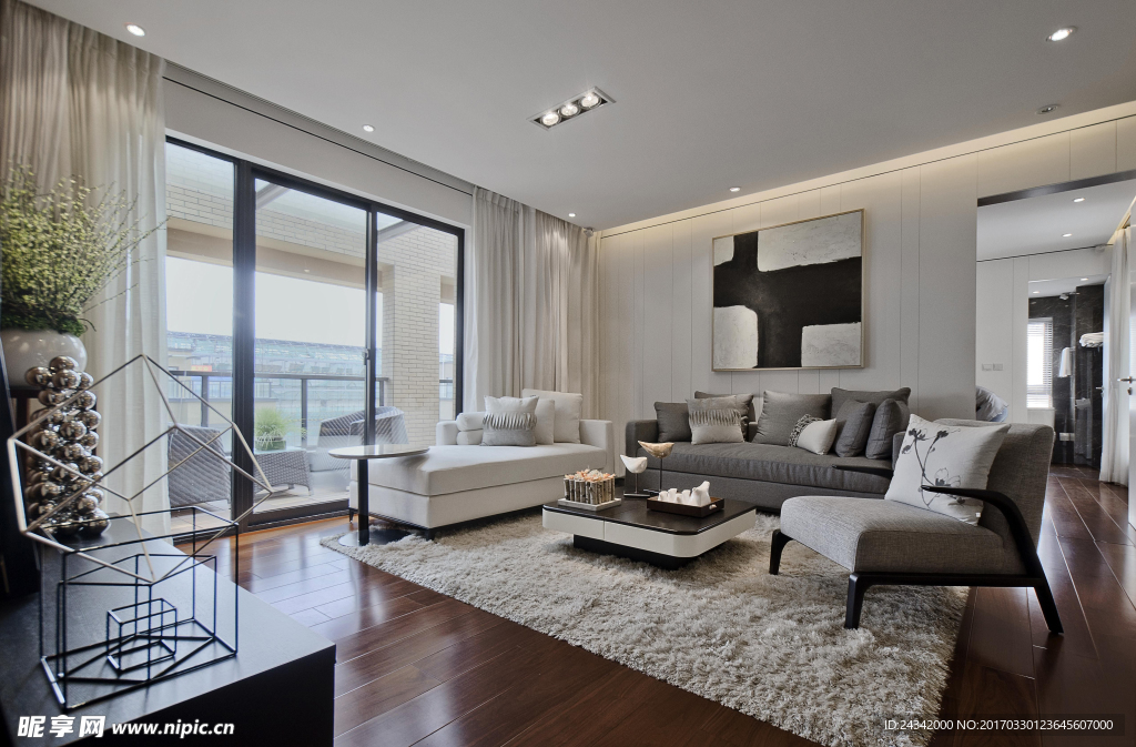 北欧风格室内装饰实景图