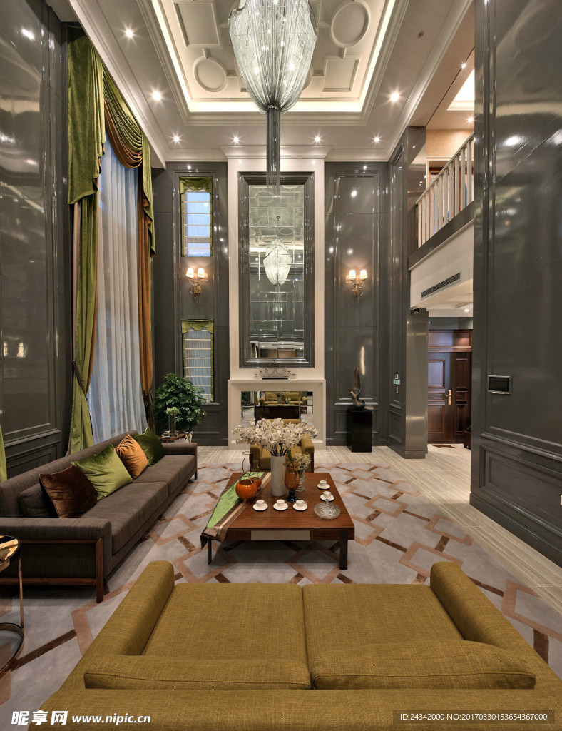 古典风格室内装饰实景图