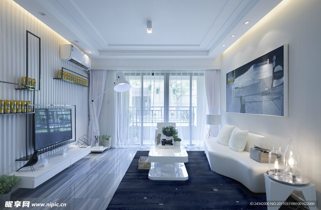 现代简约风格室内装饰实景图