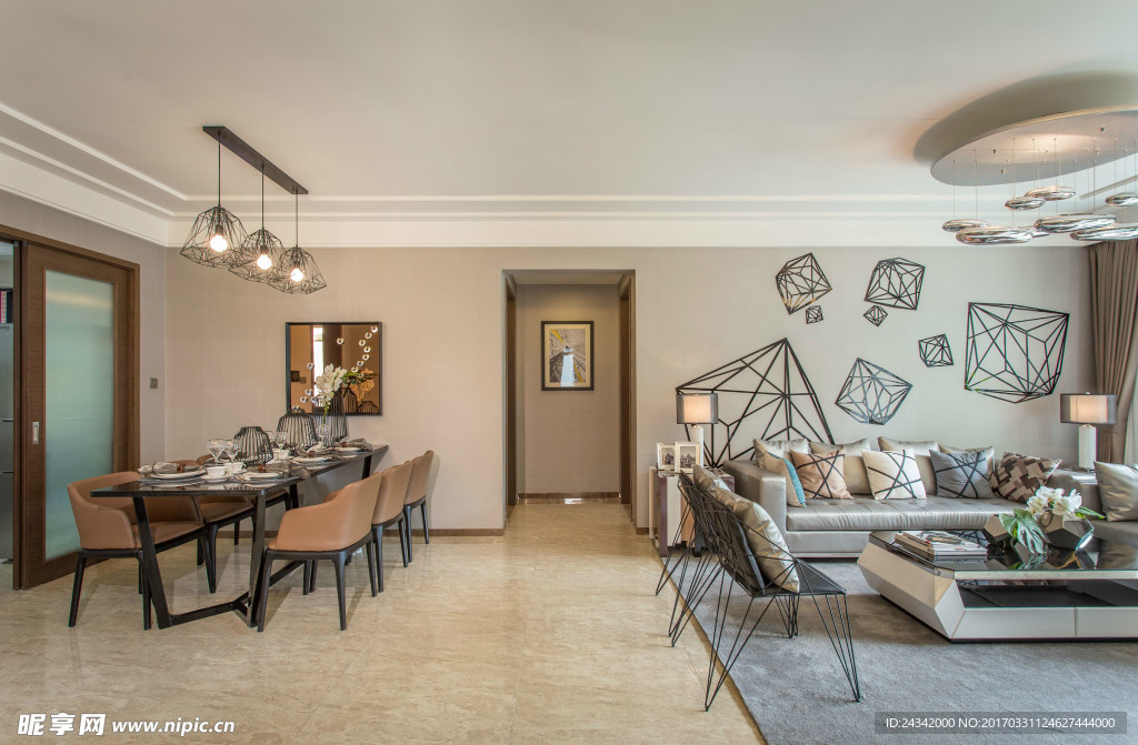 现代简约风格室内装饰实景图