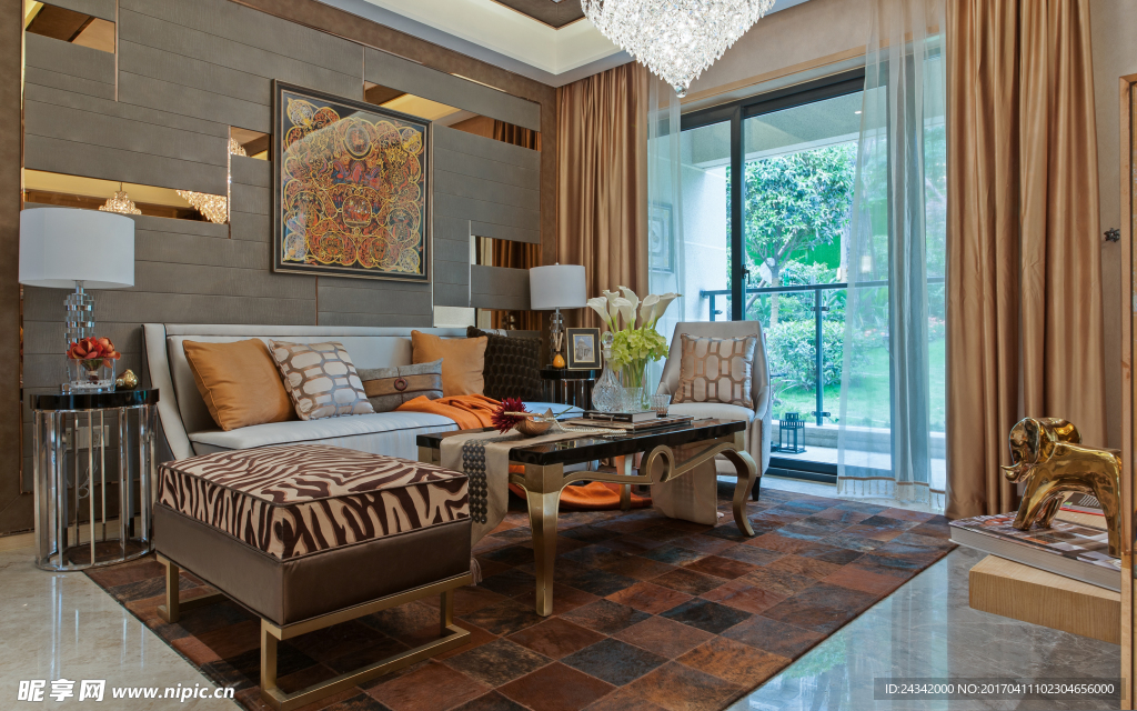 现代简约装饰实景图