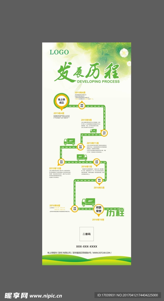 发展历程易拉宝