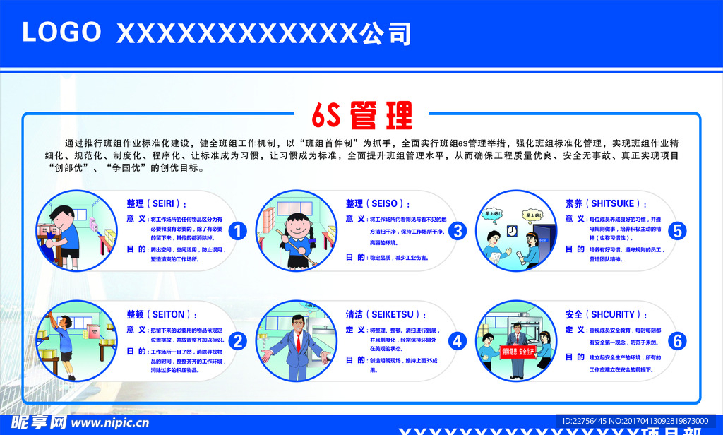 6S管理展板
