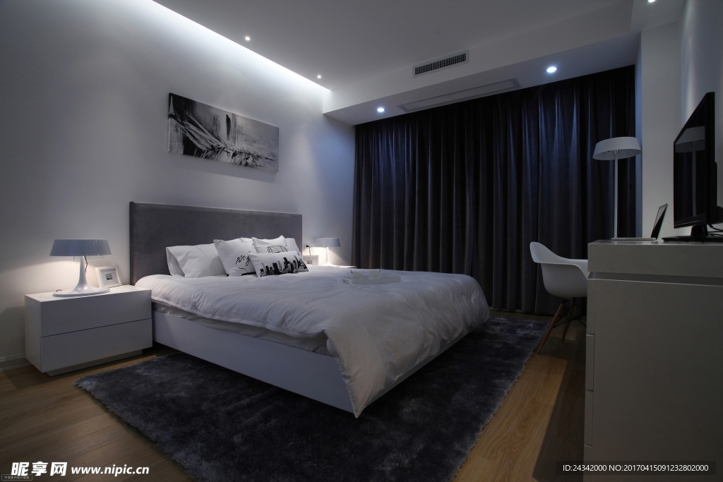 现代简约装饰实景图