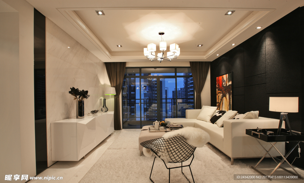 现代简约装饰实景图