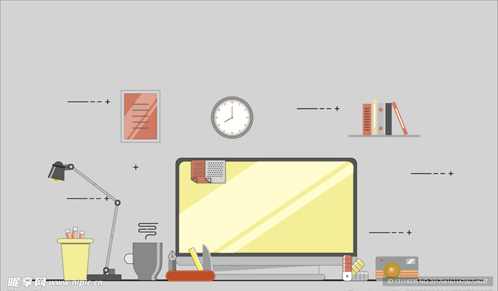 家庭壁画矢量图