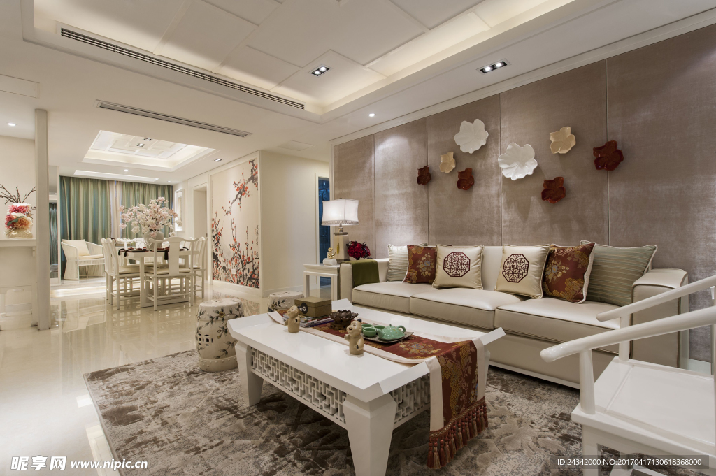 新中式风格装饰实景图