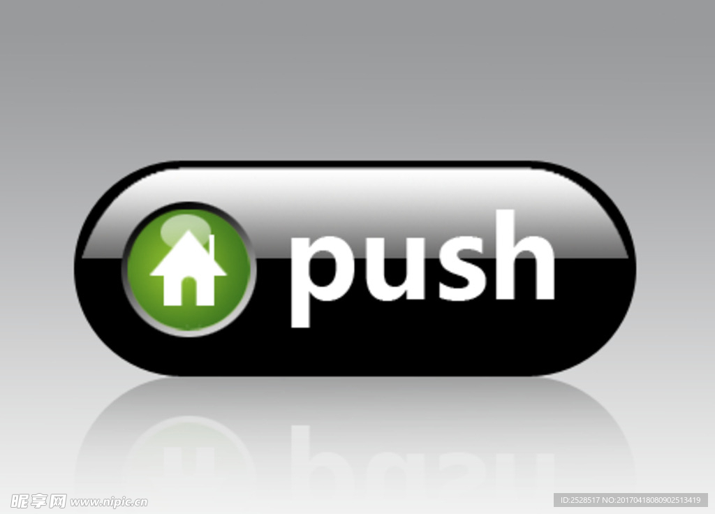 网页按钮素材 push 分层图