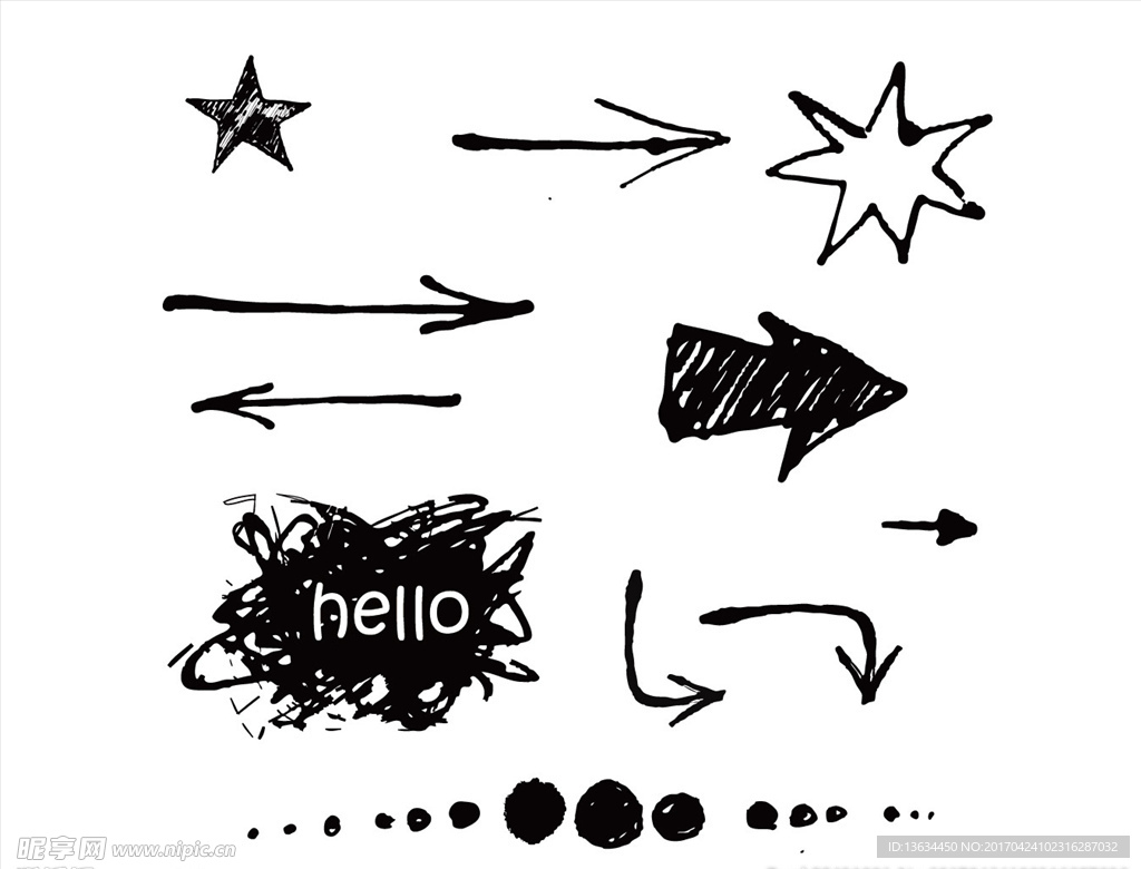 书法艺术箭头指南