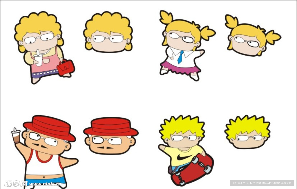 老豆达人卡通人物