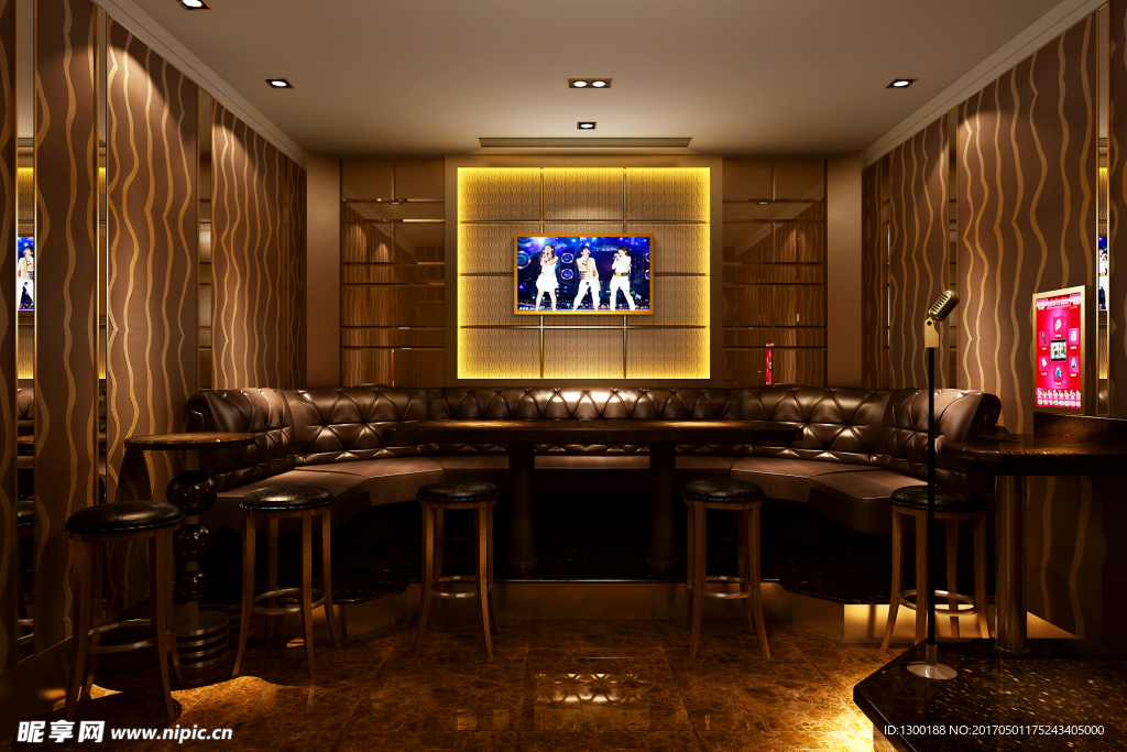 高档KTV包厢效果图