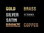 金属字   金属质感文字